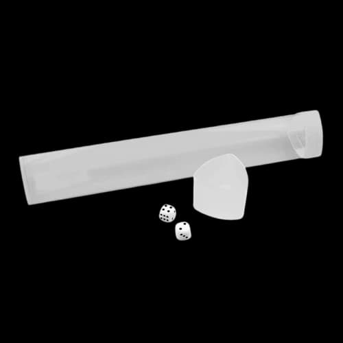 Playmat Tube con compartimiento de dados - Blanco